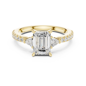 Vivian Emerald Cut Diamond Ring