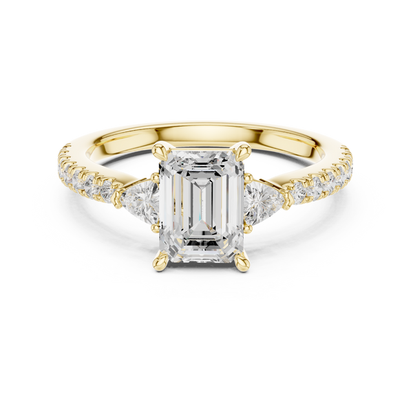 Vivian Emerald Cut Diamond Ring