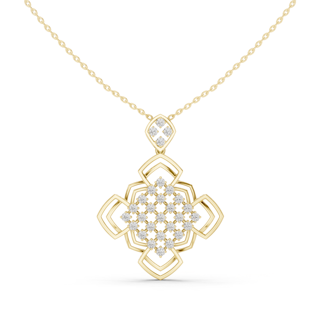Moroccan Lattice Pendant — 1.02ct