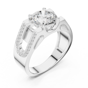 Pavé Split Shoulder Mens Ring — 1.69ct