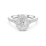 Lune 1.00ct Pear Shape Diamond Ring