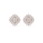 Damini Diamond Halo Stud Earrings