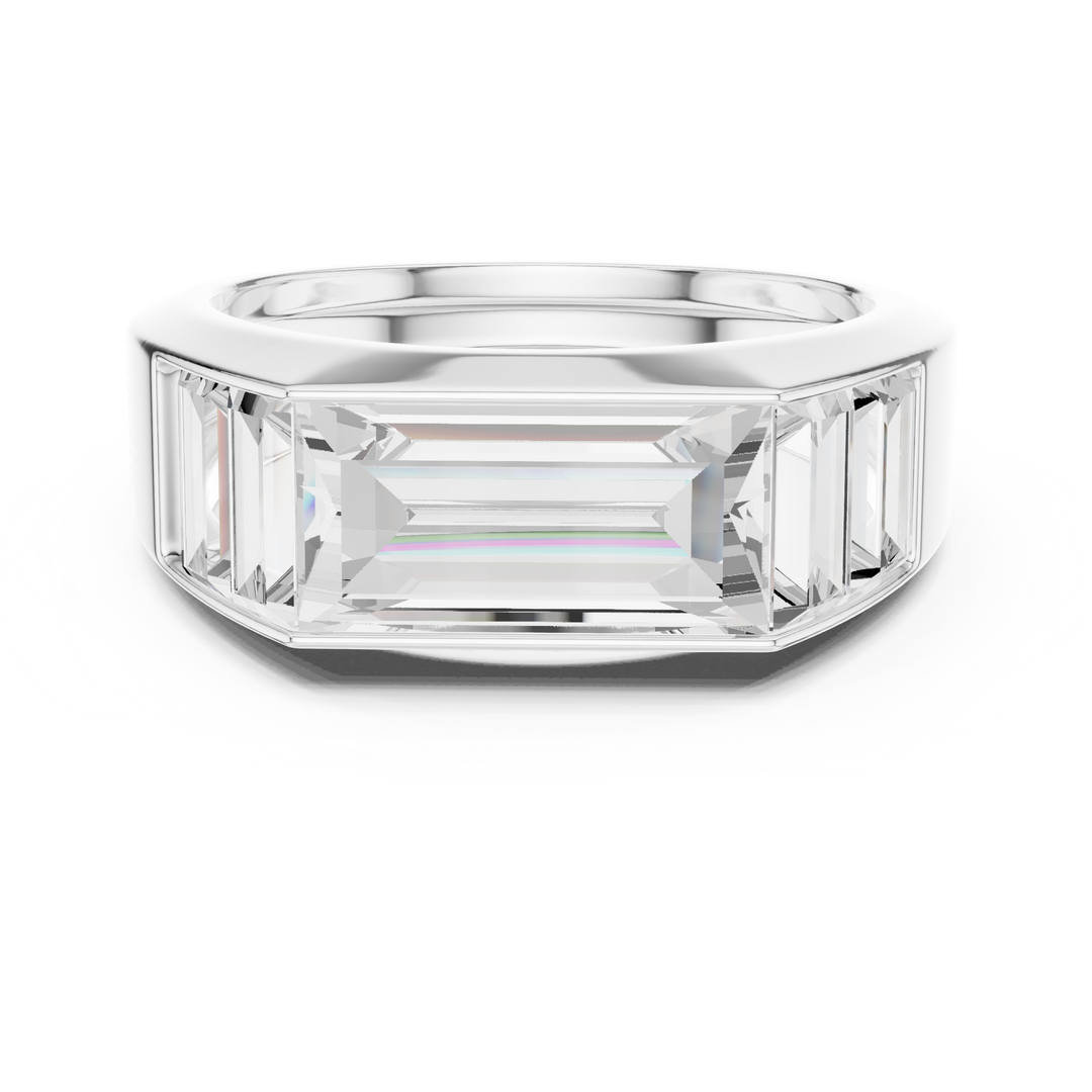 Multi Baguette Mens Ring — 3.42ct