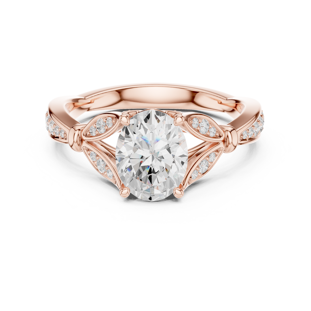 Miroir 1.36ct Oval Diamond Ring