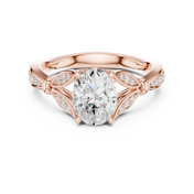 Miroir 1.36ct Oval Diamond Ring