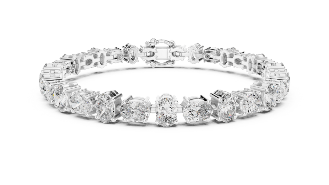 Oval Tennis Bracelet — 7.71ct