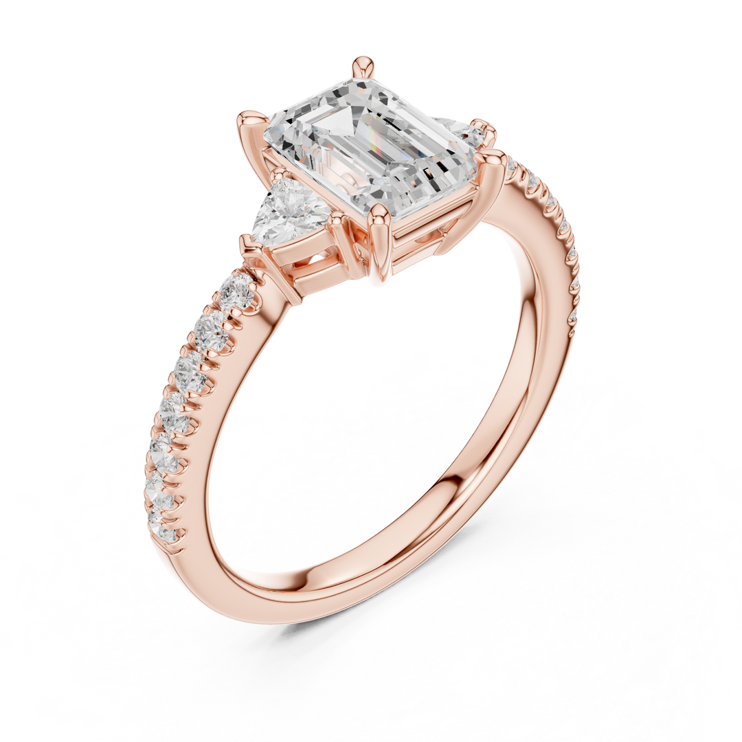 Vivian Emerald Cut Diamond Ring