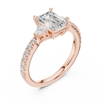 Load image into Gallery viewer, Vivian Emerald Cut Diamond Ring
