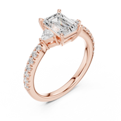 Vivian Emerald Cut Diamond Ring