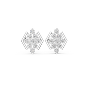 Iris Diamond Solitaire Stud Earrings