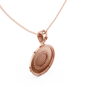 Full Diamond Disc Pendant — 1.42ct
