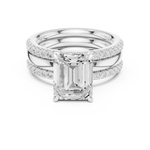 Load image into Gallery viewer, Oberon 2.83ct Emerald Cut Diamond Ring
