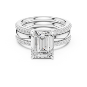 Oberon 2.83ct Emerald Cut Diamond Ring