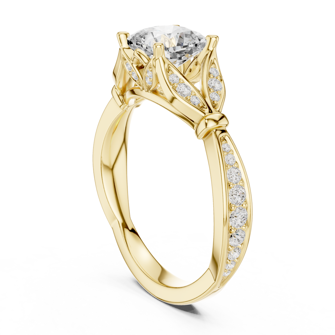 Velvet 1.27ct Cushion Cut Diamond Ring