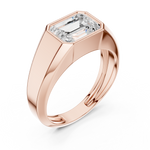 Load image into Gallery viewer, Emerald Signet Mens Ring — 1.80ct
