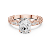 Horizon 2.00ct Oval Diamond Three-Stone Ring