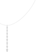 Graduated Solitaire Drop Necklace — 0.63ct