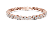 Round Tennis Bracelet — 6.2ct