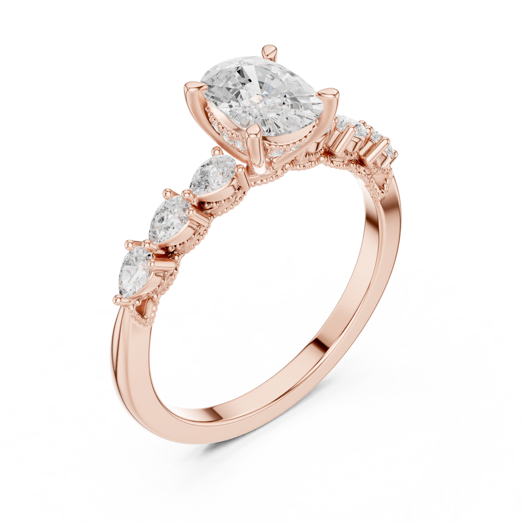 Velour 2.00ct Cushion Cut Diamond Pavé Ring