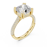 Load image into Gallery viewer, Summit 3.68ct Cushion Cut Diamond Ring
