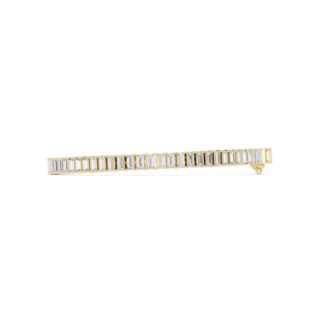 Full Baguette Link Men's Bracelet — 3.46ct