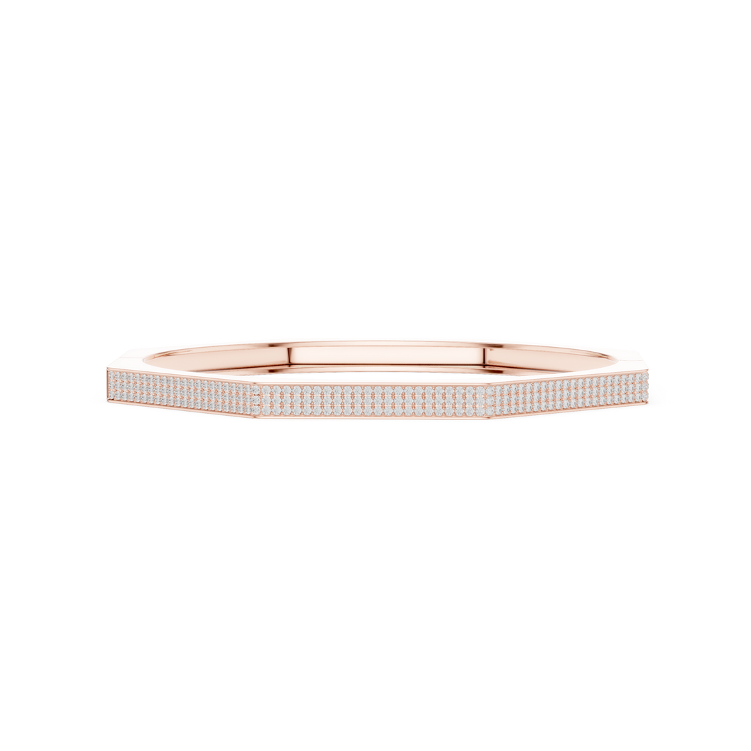 Full Pavé Bangle Men's Bracelet — 1.11ct