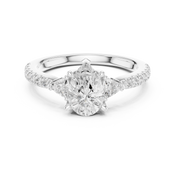 Dewdrop Pear Cut Diamond Ring