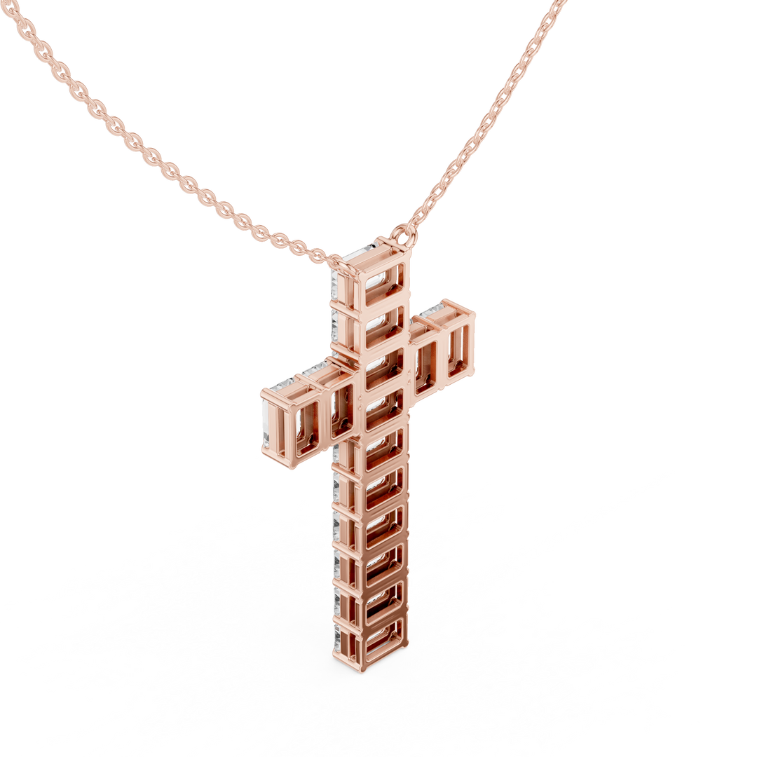 Diamond Cross Pendant — 7.00ct