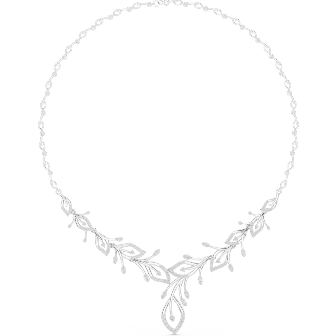 Botanical Spray Necklace — 2.37ct