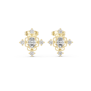 Aanya Diamond Solitaire Stud Earrings