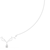 Sculptural Branch Pendant Necklace — 0.24ct