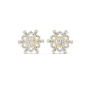 Kiara Diamond Halo Stud Earrings