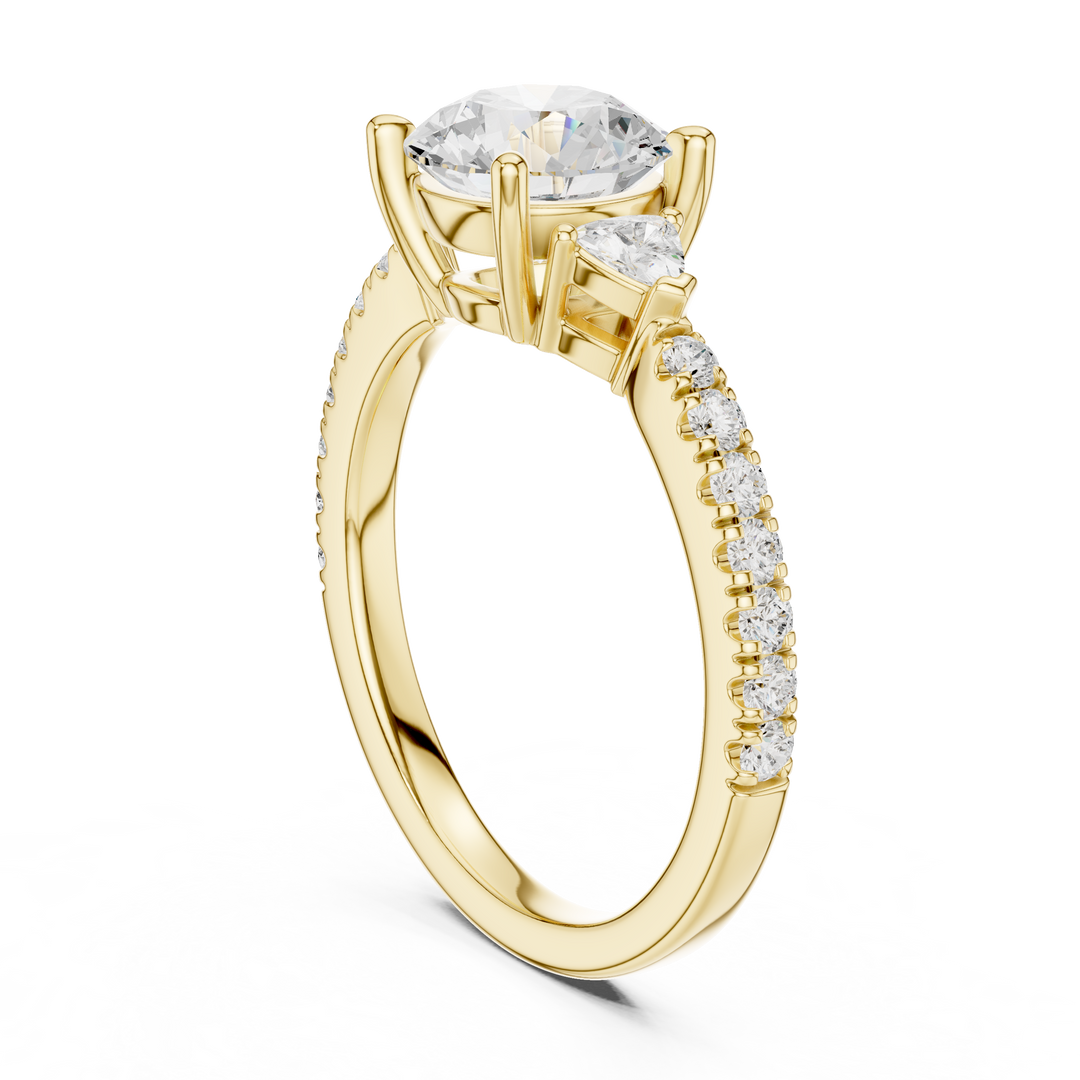 Celestine Round Brilliant Diamond Ring