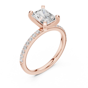Opulent 2.00ct Radiant Cut Diamond Engagement Ring