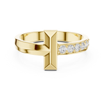 Load image into Gallery viewer, Cross Bar Mens Ring — 0.21ct
