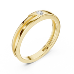 Load image into Gallery viewer, Flush Solitaire Mens Ring — 0.07ct
