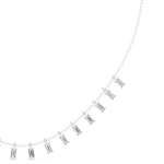 Load image into Gallery viewer, Graduated Baguette Tennis Necklace — 1.74ct
