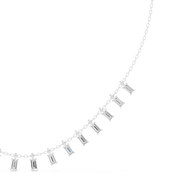 Graduated Baguette Tennis Necklace — 1.74ct