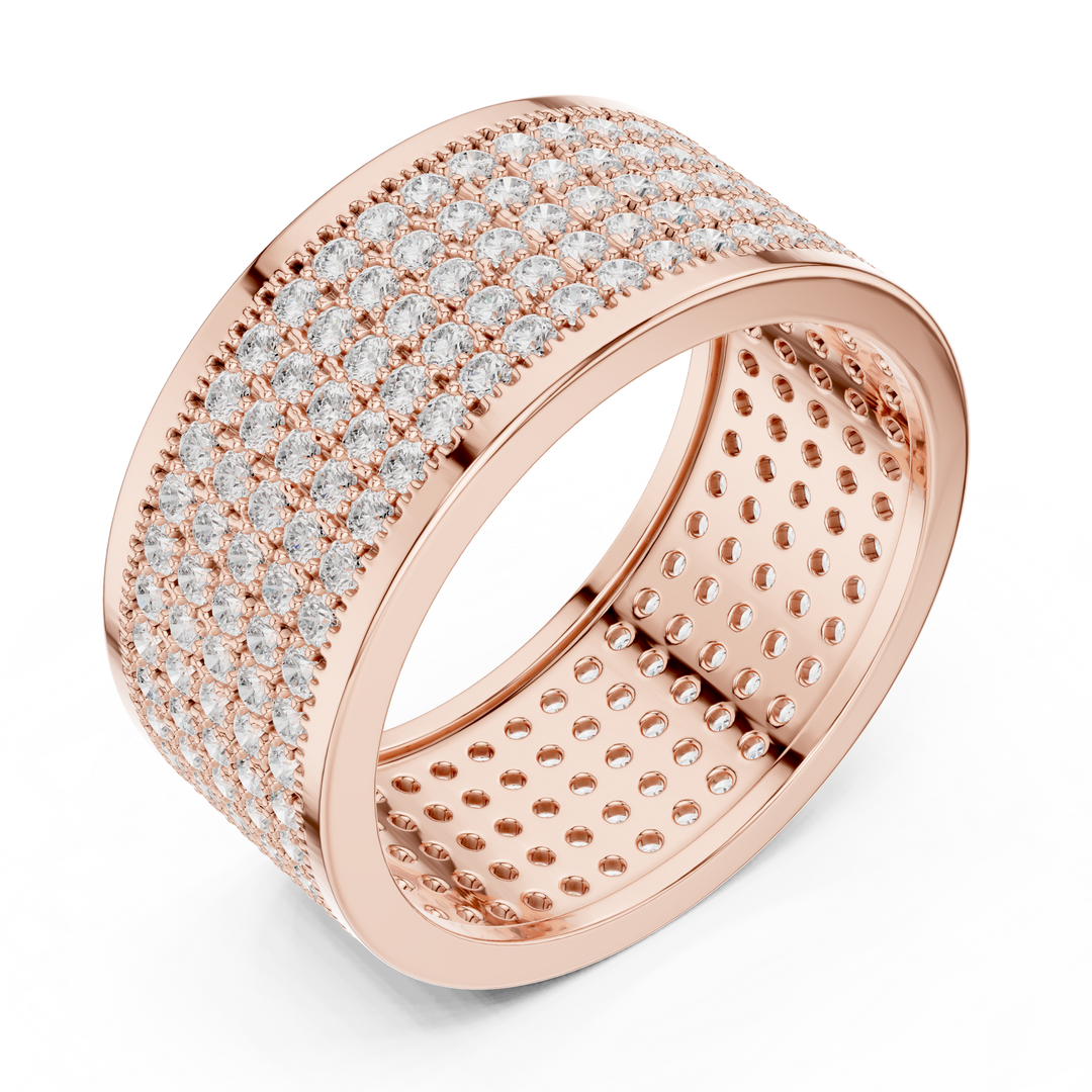 Grid Pavé Mens Ring — 1.84ct