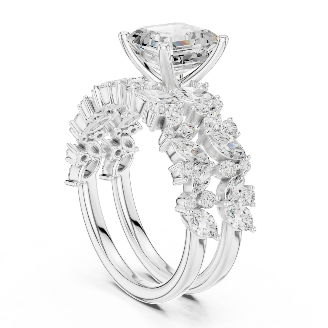Vintage 1.80ct Emerald Cut Diamond Ring