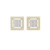 Lumina Diamond Halo Stud Earrings