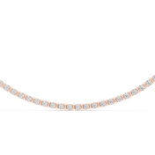 Even-Set Tennis Necklace — 14.02ct