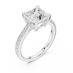 Load image into Gallery viewer, Reina 2.00ct Princess Cut Diamond Engagement Ring
