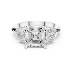 Load image into Gallery viewer, Grandeur 2.50ct Asscher Cut Diamond Engagement Ring
