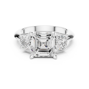 Grandeur 2.50ct Asscher Cut Diamond Engagement Ring