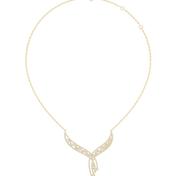 Crescent Wing Statement Necklace — 1.51ct