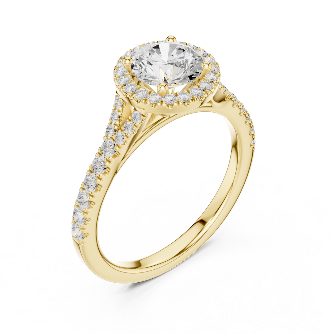 Callista 1.00ct Round Brilliant Diamond Ring
