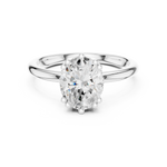 Load image into Gallery viewer, Rosalind Oval Diamond Accent Ring
