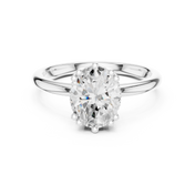 Rosalind Oval Diamond Accent Ring