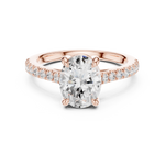Load image into Gallery viewer, Elara 2.00ct Oval Diamond Engagement Ring
